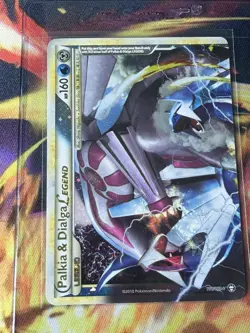 Palkia & Dialga Legend (Top) 101/102 Triumphant Holo Pokemon Card lightly played - Image 1