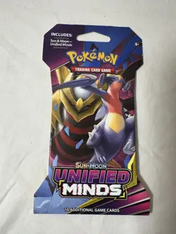 Pokemon TCG Sun and Moon Unified Minds Sleeved Booster Pack - Image 1