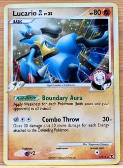 Lucario GL 8/111 Rising Rivals Holo POKEMON - Image 1