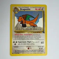 1999 Pokemon Dragonite 5 Movie Wizards Black Star Promo Rare Vintage - Image 1
