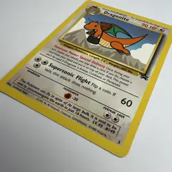 1999 Pokemon Dragonite 5 Movie Wizards Black Star Promo Rare Vintage - Image 3