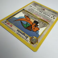 1999 Pokemon Dragonite 5 Movie Wizards Black Star Promo Rare Vintage - Image 5