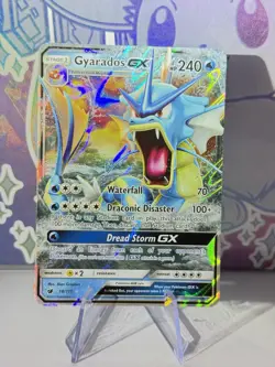 Gyarados GX 18/111 Holo Full Art Pokemon SM Crimson Invasion English Near Mint - Image 1