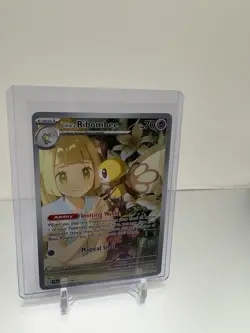 Pokemon TCG Lillie's Ribombee Illustration Rare Holo SV09 164/159 70 HP - Image 1