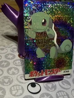 Pokemon Squirtle Vintage Pocket Monsters Vending HOLO Prism Sticker 1998 #366 - Image 2