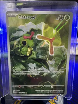 Pokemon TCG - Caterpie - Scarlet & Violet -151 172/165 Holo Illustration Rare NM - Image 1