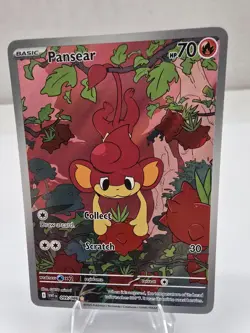 Pansear 099/086 Illustration Rare Pokemon TCG SV White Flare Holo English 2025 - Image 1