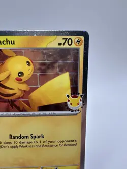 Pikachu 2026 Pokemon Day Stamp Cosmos Holo Pokemon 30th Anniversary 051/162 - Image 3