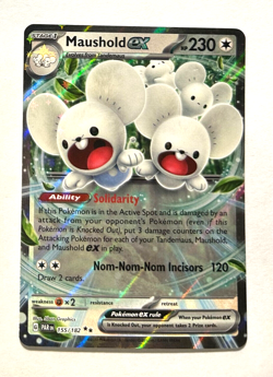 Pokemon Paradox Rift - MAUSHOLD EX - DOUBLE RARE - 155/182 - NM/M - Image 1