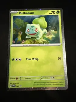*DOUBLE SWIRL* Pokemon TCG Bulbasaur 151 Poster Collection Cosmos Promo SVP 046 - Image 4