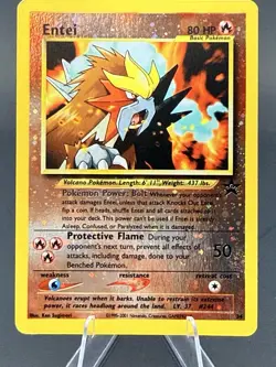 Pokemon TCG Entei Wizards Black Star Promos 34 Holo Promo - Image 1