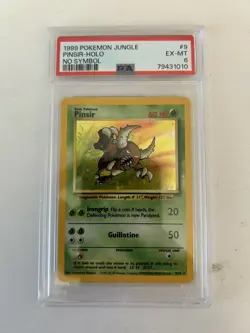 1999 Pokemon Jungle No Symbol Pinsir Holo #9 PSA 6 Ex-Mt - Image 1