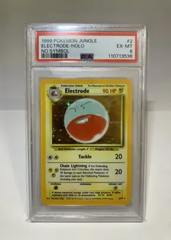 1999 Pokemon Electrode Holo Jungle No Symbol PSA 6 - Image 1