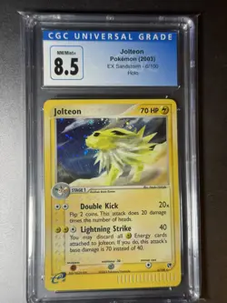 2003 Pokemon Jolteon EX Sandstorm 6/100 Holo CGC 8.5 - Image 1