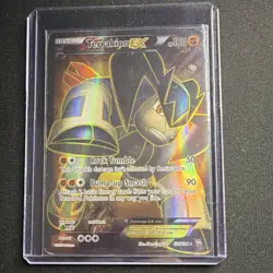 Pokemon Terrakion EX Dragons Exalted Ultra Rare Full Art Holo 121/124 2012 - Image 1