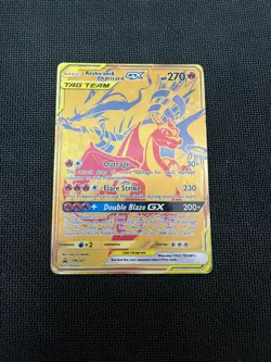 Reshiram & Charizard GX SM247 Promo SM Black Star Promos Pokemon Lightly Played - Image 1
