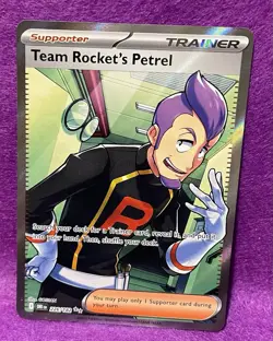 ⭐Team Rocket's Petrel 226/182 Destined Rivals Full Art Holo Pokemon TCG⭐ - Image 2