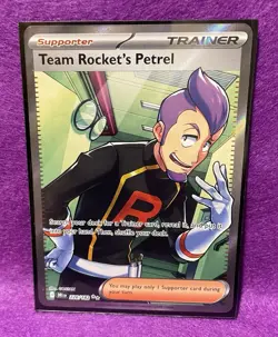 ⭐Team Rocket's Petrel 226/182 Destined Rivals Full Art Holo Pokemon TCG⭐ - Image 3