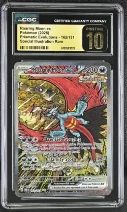 Pokemon Roaring Moon ex 162/131 Ultra Rare Prismatic Evolutions CGC 10 PRISTINE - Image 1
