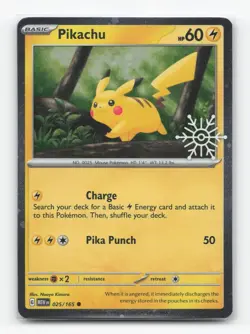 Pokemon TCG - Pikachu - 025/165 (Holiday Calendar) - Image 1