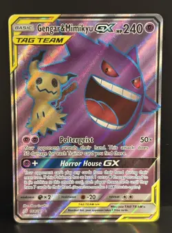 Pokemon Gengar & Mimikyu GX 164/181 Team Up Full Art NM+ - Image 1