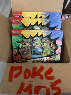 Pokemon Ascended Heroes First Partner Deluxe Pin Collection Sealed New Fast ship - Image 1