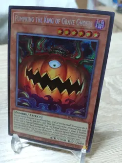 Yu-Gi-Oh! Pumpking the King of Grave Ghosts MZMU-EN001 Secret Rare 1st Ed NM - Image 2