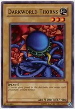 Darkworld Thorns - LOB-114 - Common - Unlimited Edition - Lightly Played - Image 1