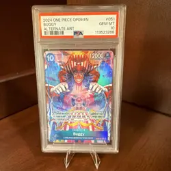 Buggy OP09-051 Emperors in the New World 2024 Foil Alternate Art Rare PSA 10 - Image 1