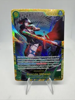 One Piece TCG OP14-119 Dracule Mihawk SEC The Azure Sea's Seven Mint - Image 1