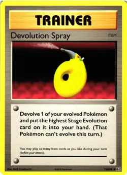 Pokemon TCG XY Evolutions Devolution Spray Uncommon Trainer Card 76/108 LP - Image 1