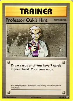 Pokemon TCG Professor Oak's Hint 84/108 XY Evolutions 2016 Trainer Card LP - Image 1