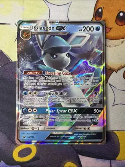 Glaceon GX SM147 Sun Moon Black Star Promo Holo Pokemon TCG Card - Image 1