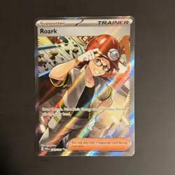 Pokemon TCG Roark Paradox Rift Holo Ultra Rare Trainer Card 242/182 - Image 1
