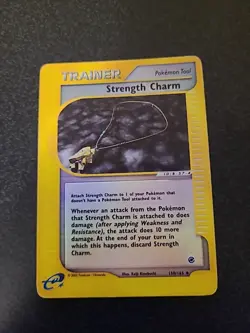 Strength Charm 150/165 Expedition Reader Series Set Reverse Holo Pokemon Card MP - Image 1