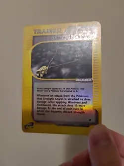 Strength Charm 150/165 Expedition Reader Series Set Reverse Holo Pokemon Card MP - Image 3