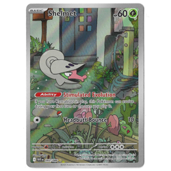 Shelmet 093/086 SV: White Flare Illustration Rare Holo Pokemon Card - NM - Image 1
