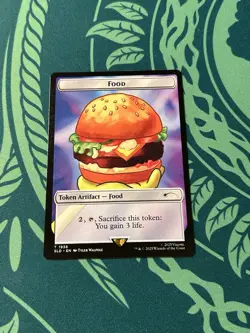 Food Token 1938 Krabby Patty NON Foil SpongeBob Secret Lair Drop SLD MTG Magic - Image 1