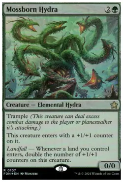Foundations #107 Mossborn Hydra Foil - Image 1