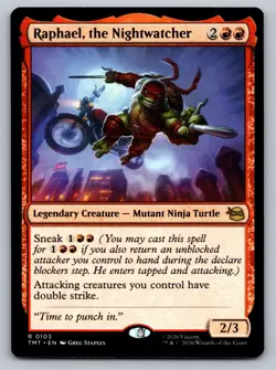 MTG Raphael the Nightwatcher 0103 TMNT Rare TMT EN 2026 - Image 1
