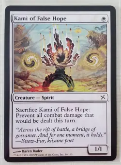 MTG Magic The Gathering- Kami of False Hope Betrayers of Kamigawa Regular - Image 1