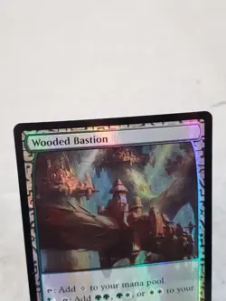 MTG Magic the Gathering Wooded Bastion (30/45) Zendikar Expeditions LP FOIL - Image 2