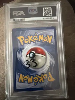1999 pokemon Fossil Lapras - Holo (PSA - 7) - Image 2