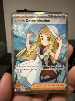 Pokemon TCG Mega Evolution Lillie’s Determination Full Art Trainer Card 169/132 - Image 1