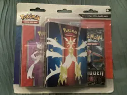 Pokemon TCG Mini Portfolio With Sun & Moon Forbidden Light Booster Pack 820650809545 - Image 1