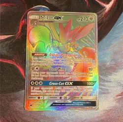 Pokemon TCG Scizor GX Rainbow Rare Full Art Holo Sm-Celestial Storm 175/168 - Image 1