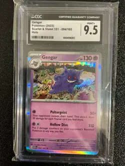 2023 Pokemon Scarlet & Violet 151 Gengar 094/165 Holo Rare - CGC 9.5 Mint+ 🌟👻 - Image 1