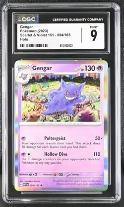 Gengar *CGC 9* Holo *Scarlet & Violet 151* #94 *2023* Pokemon - Image 1