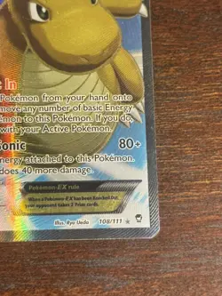 Pokemon Dragonite EX (108 Full Art) 108/111 XY - Furious Fists Holo - Image 4