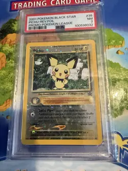 Pokemon Pichu 35/53 Wotc Promo Reverse Holo PSA 7 English 2001 - Image 2